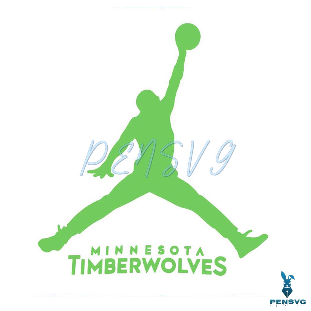 Minnesota Timberwolves Jordan Basketball SVG