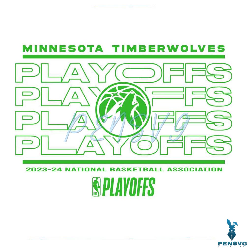 Minnesota Timberwolves NBA Playoffs Basketball SVG
