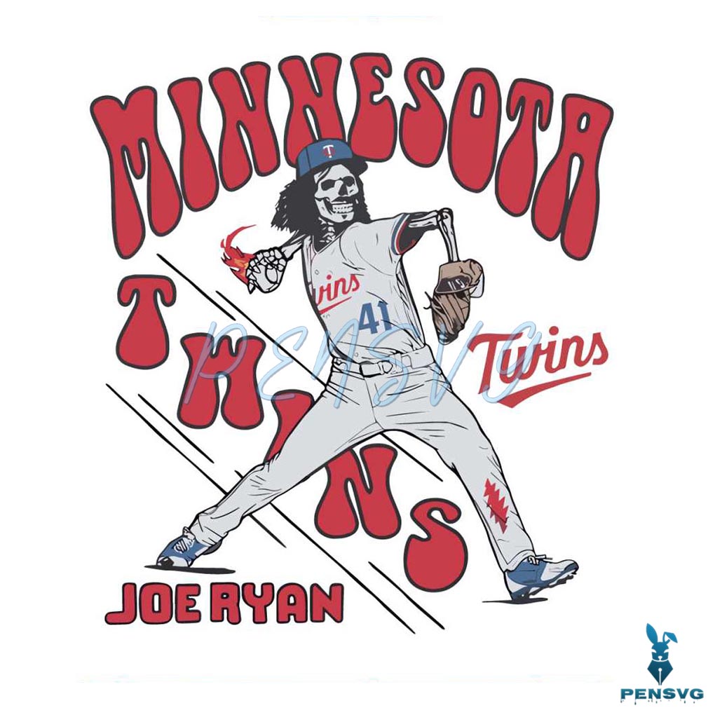 Minnesota Twins Joe Ryan Grateful Dead SVG Digital File