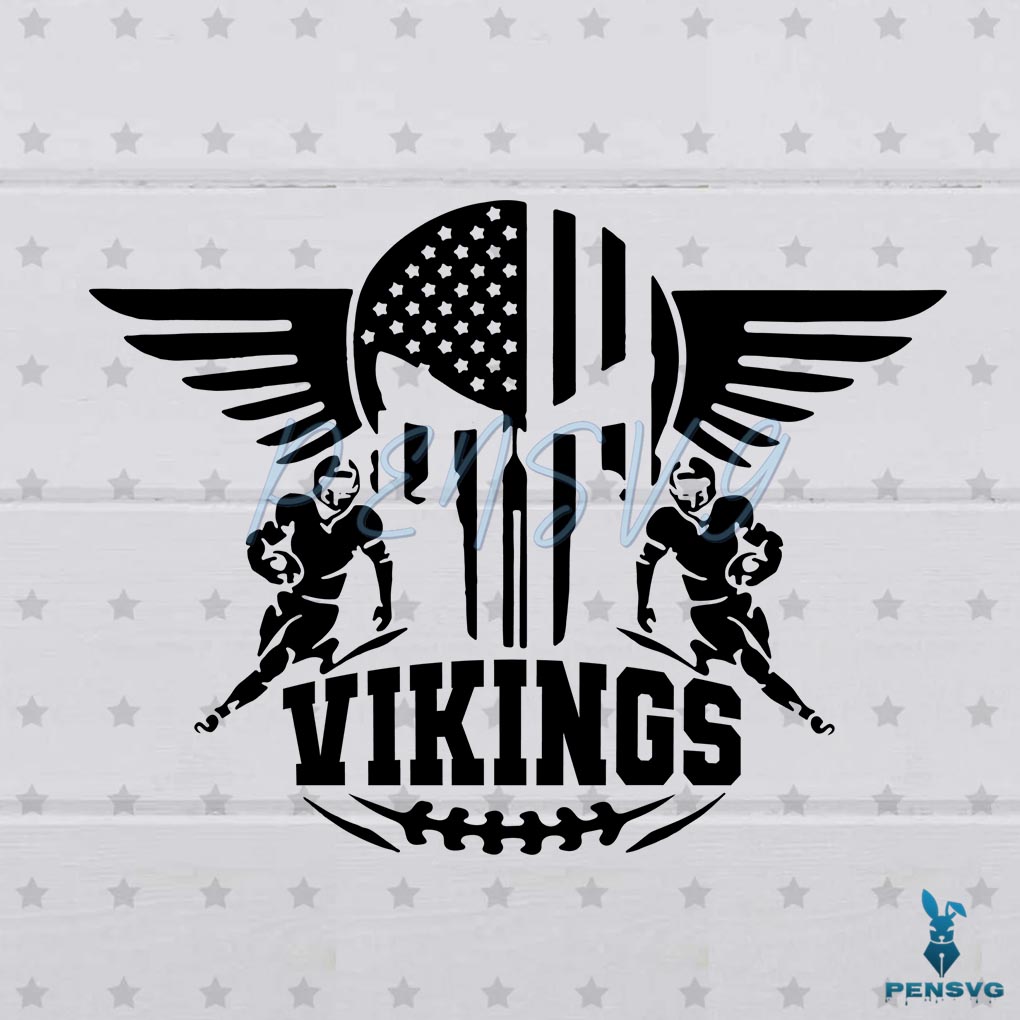 Minnesota Vikings Logo SVG Silhouette Digital File