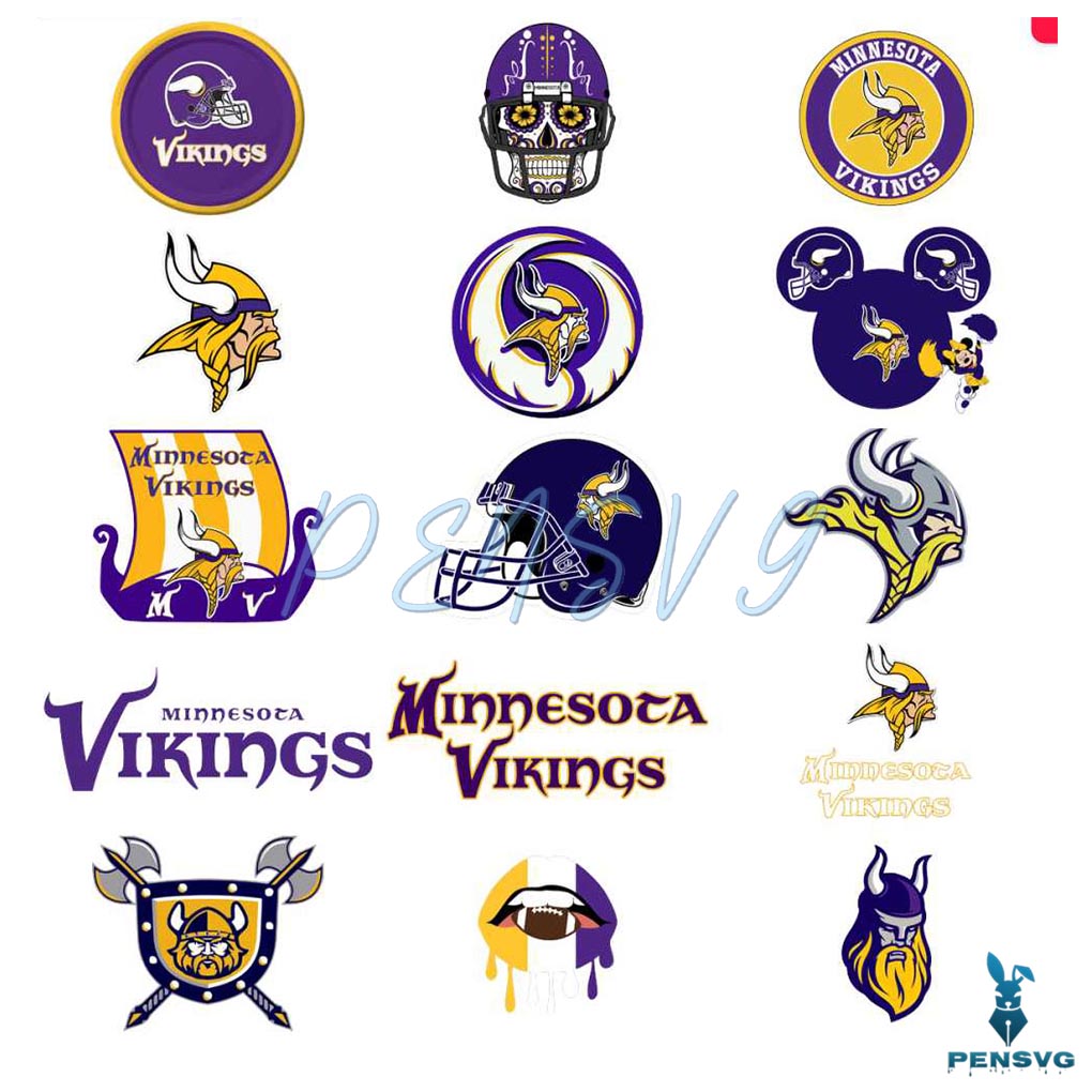 Minnesota Vikings Logo Svg Bundle Files
