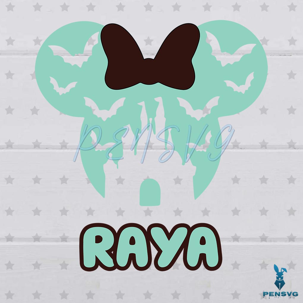 Minnie Halloween Raya SVG Disney Castle Graphic Designs Files