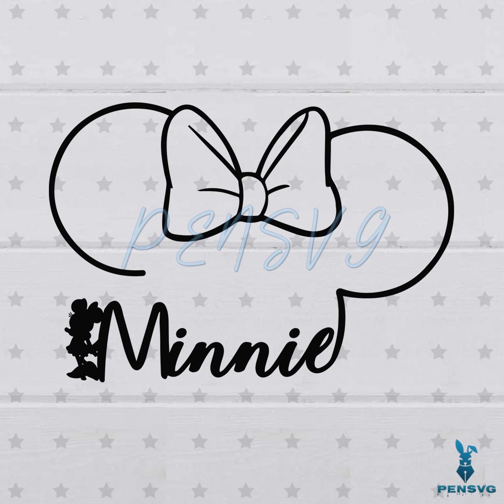 Minnie Head SVG Digital File, Minnie Mouse svg