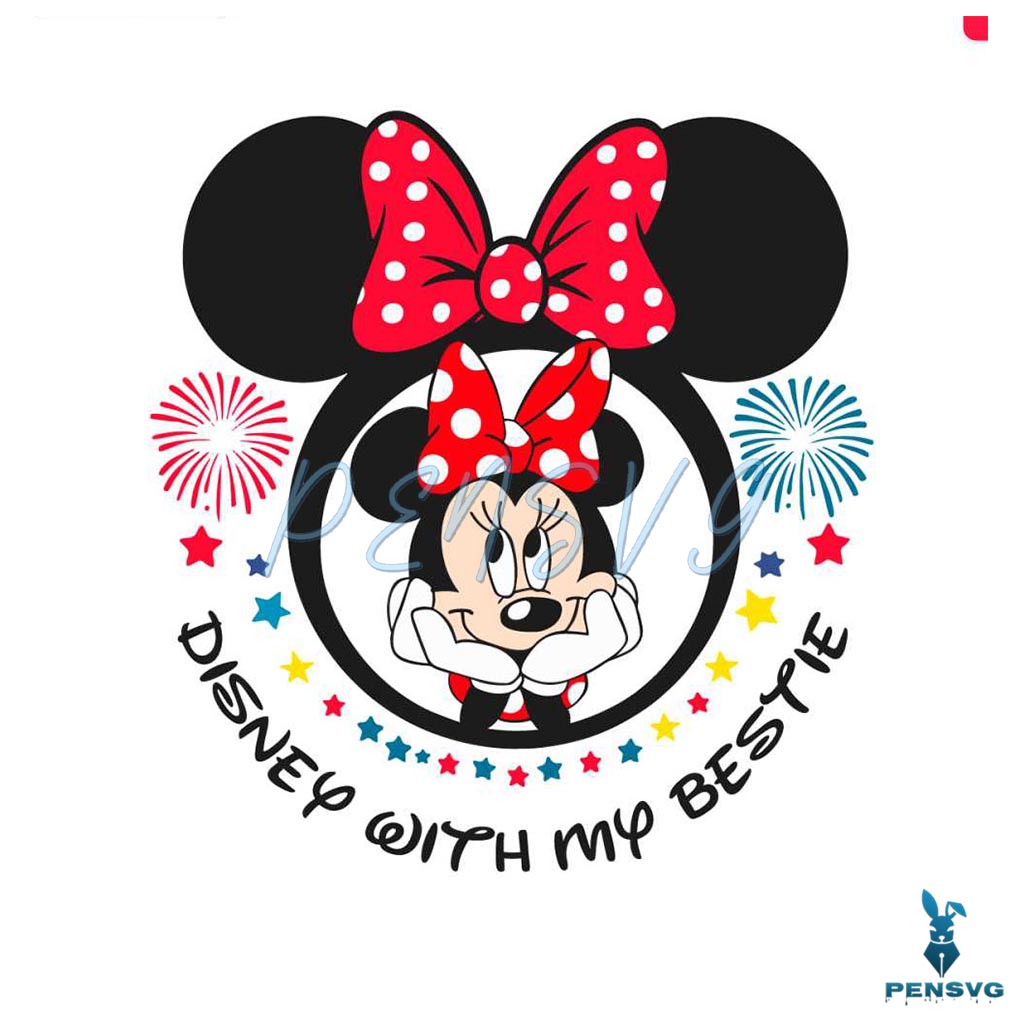 Minnie Mouse Disney With My Bestie SVG