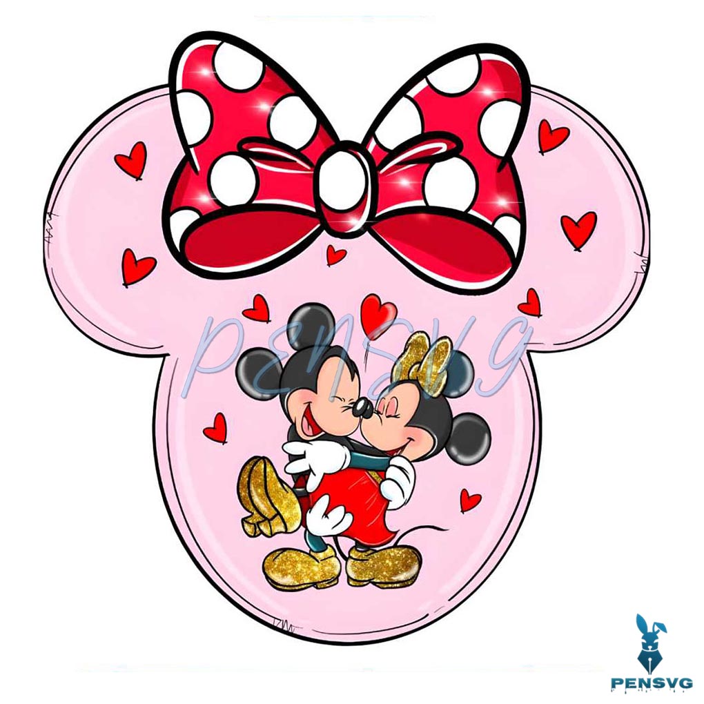 Minnie and Mickey Couple Valentine PNG