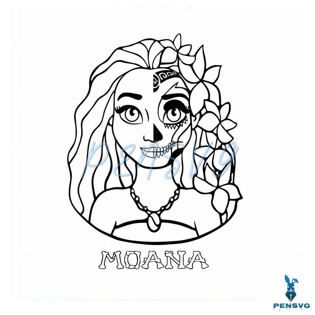 Moana Cosplay Sally SVG The Nightmare Before Christmas Cutting File