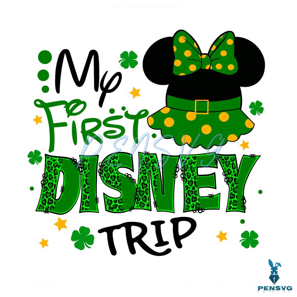 My First Disney Trip Minnie Head SVG
