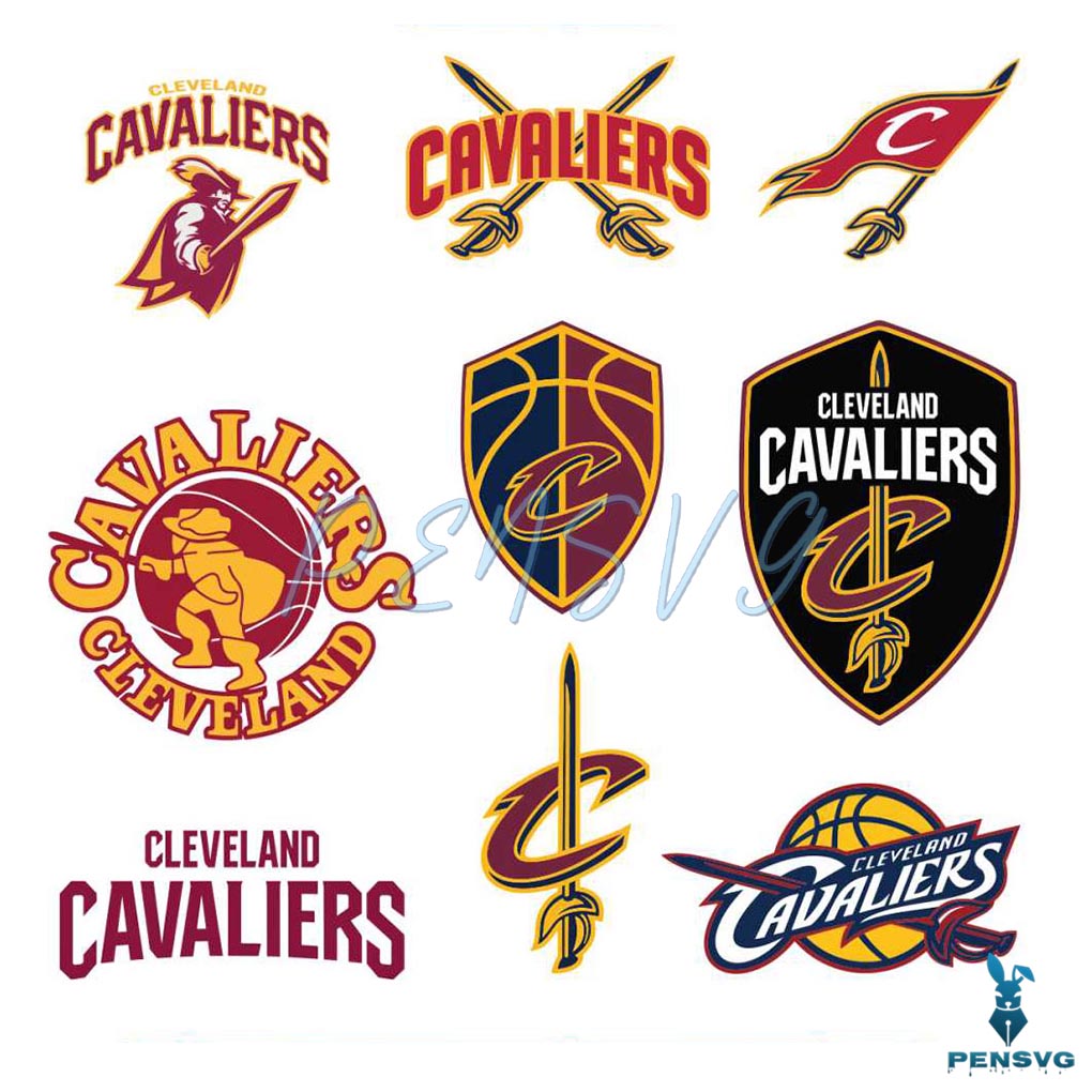 NBA Basketball Team Cleveland Cavaliers Logo SVG Bundle