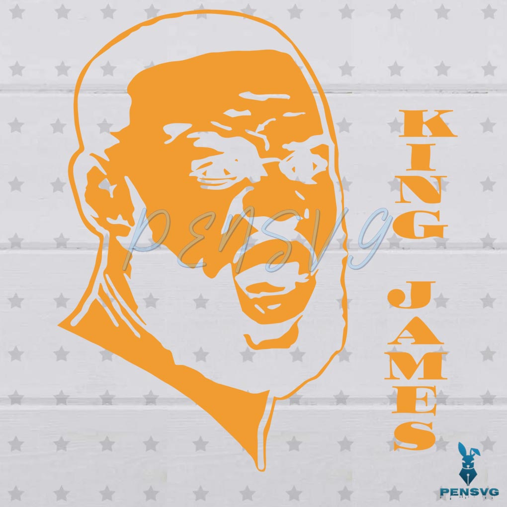 NBA LeBron James King James Svg Digital File, King James Svg