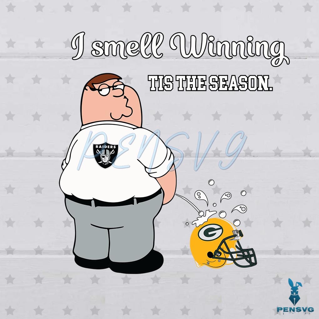 NFL Raiders SVG Football Matches I Smell Winning Cutting Files