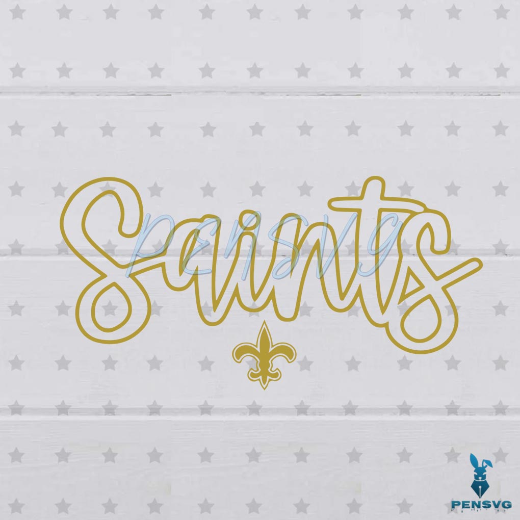 NFL Saints Logo Football SVG New Orleans Saints Cutting Digital File