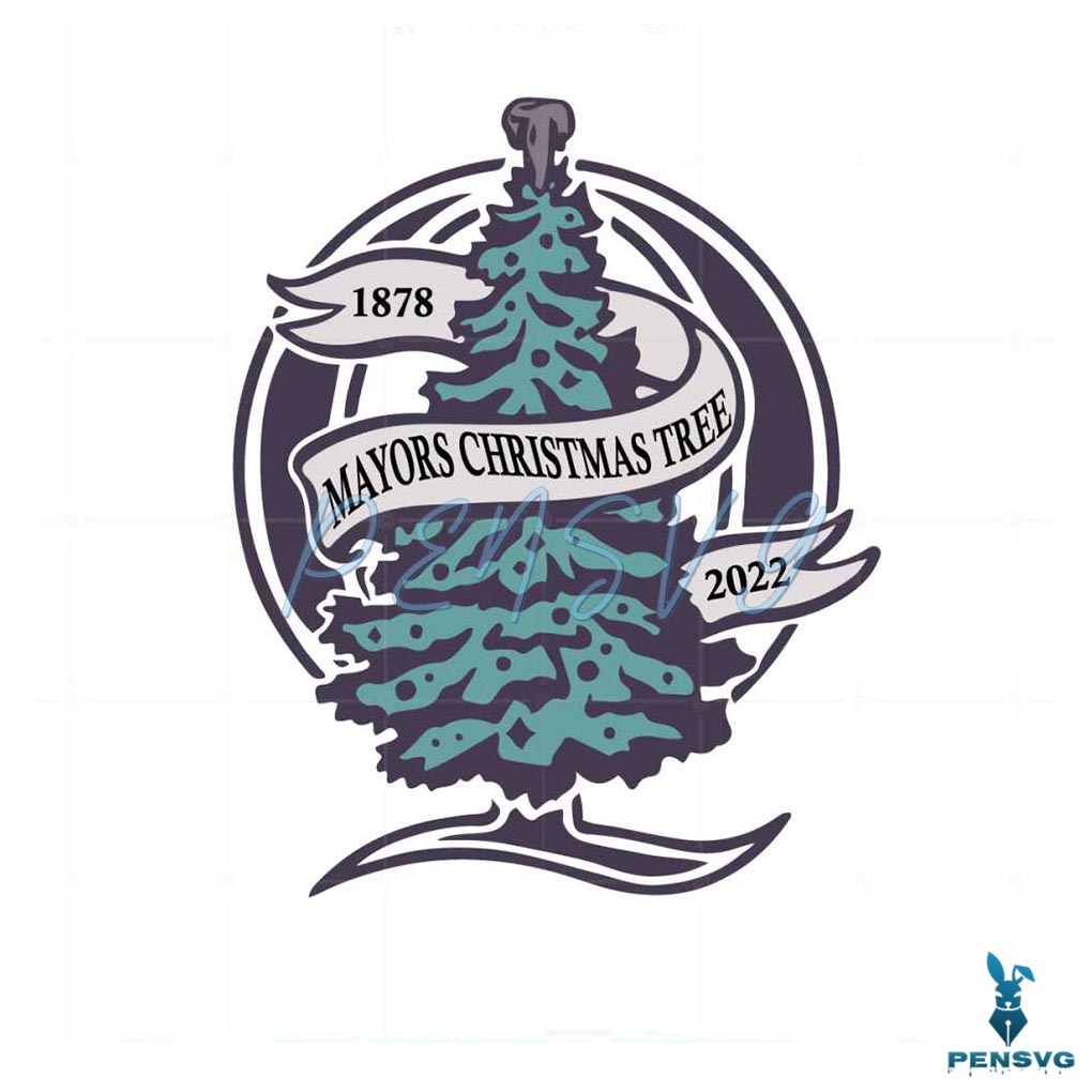 New Charlie Hustle 1878 Mayor Christmas Tree Svg Cutting Files