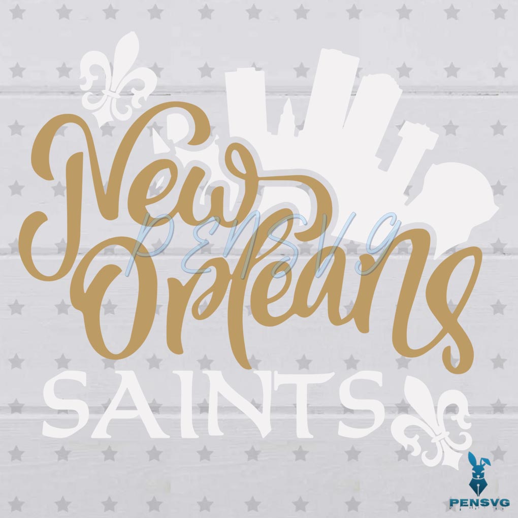 New Orleans Saints SVG Digital File, Football Svg, NFL Svg