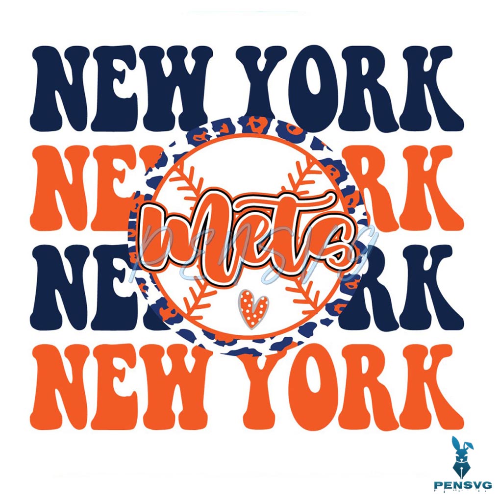 New York Mets Baseball MLB SVG