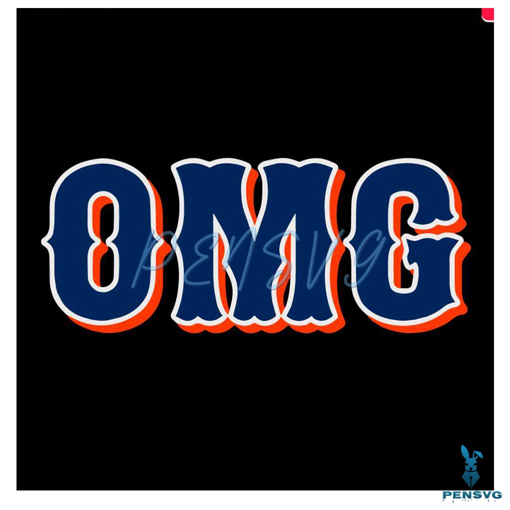 New York Mets OMG Baseball SVG