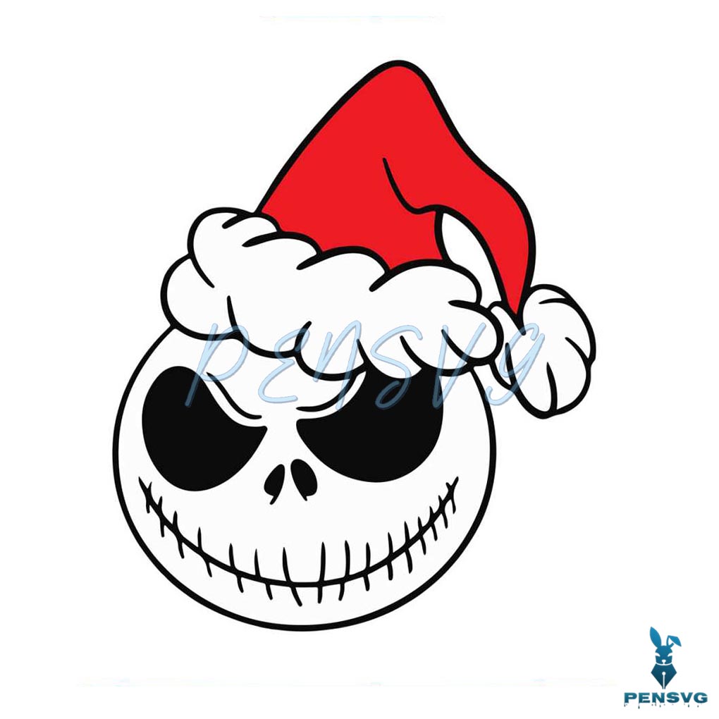 Nightmare Before Christmas Jack Skellington Santa SVG File
