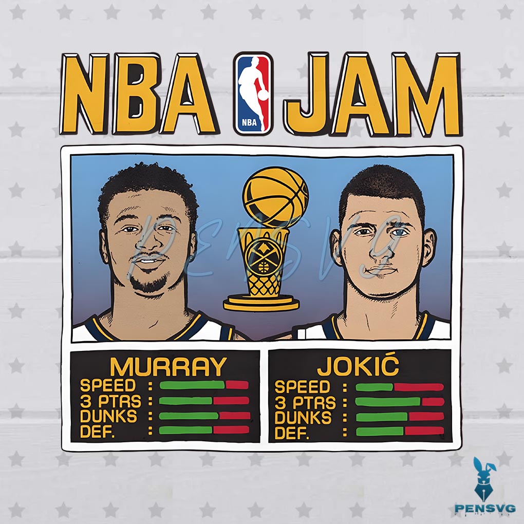 Nikola Jokic And Jamal Murray Denver Nuggets NBA PNG File