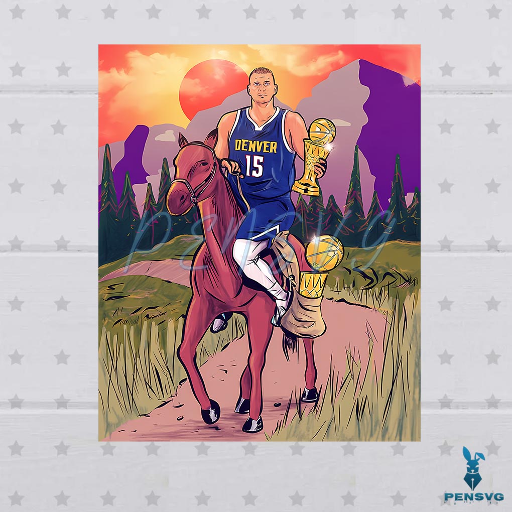 Nikola Jokic MVP 2023 NBA Champion Denver Nuggets PNG