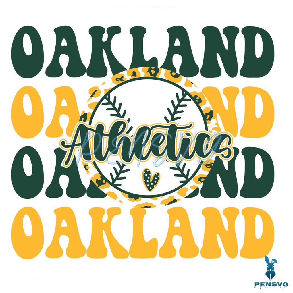 Oakland Athletics Baseball MLB SVG