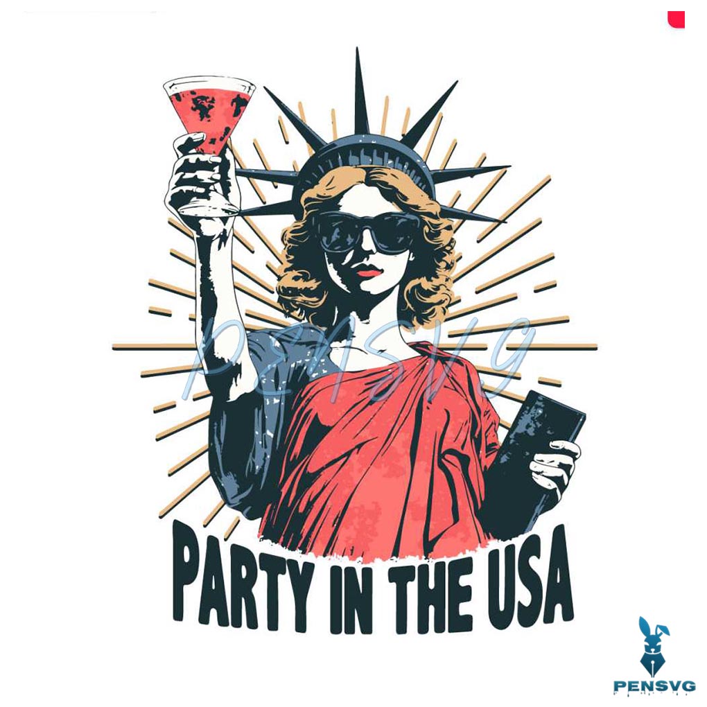 Party In The USA 4th Of July Sublimation PNG