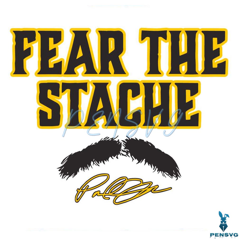 Paul Skenes Fear The Stache Pittsburgh Pirates Player SVG