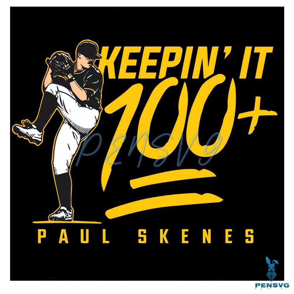 Paul Skenes Keepin It 100 Pittsburgh Baseball SVG