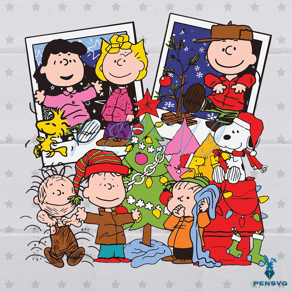 Peanuts Christmas Movie Characters SVG
