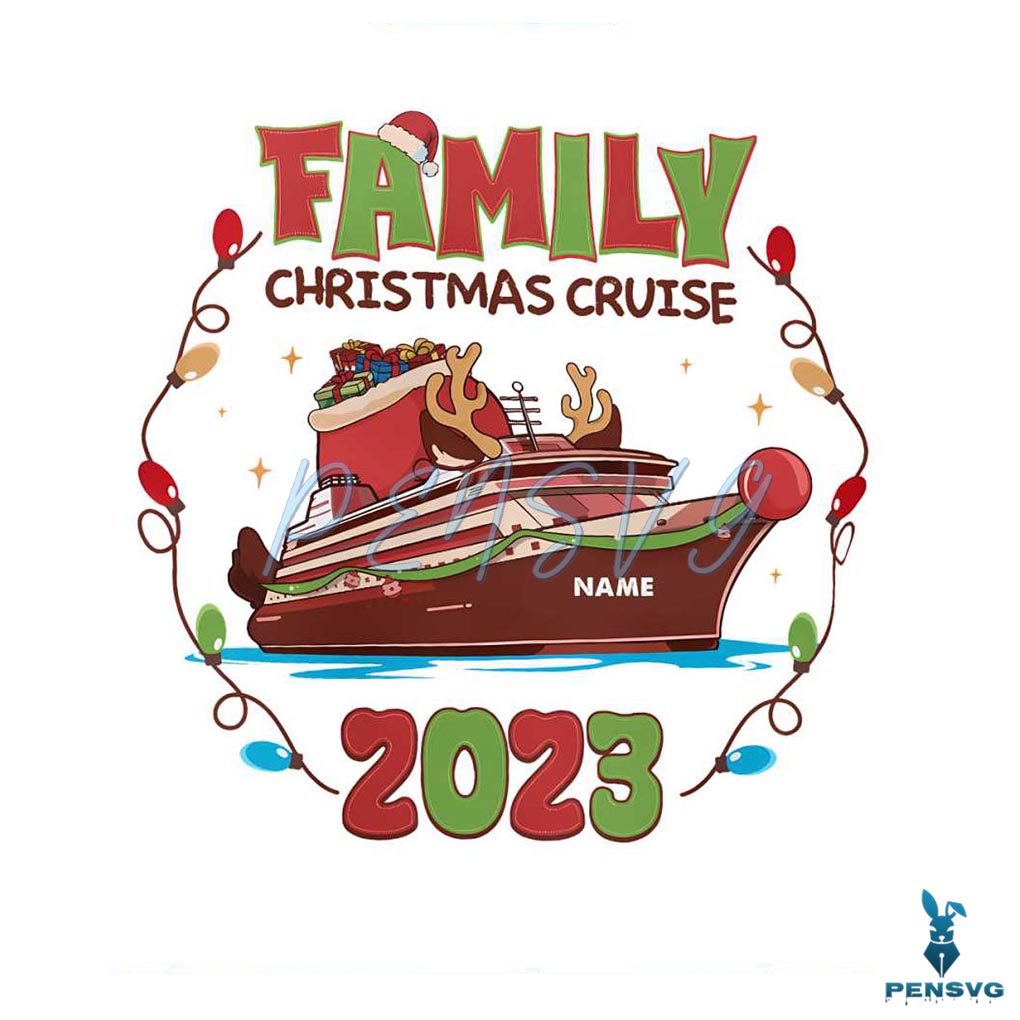 Personalized Christmas Cruise 2023 Vacation Squad SVG File