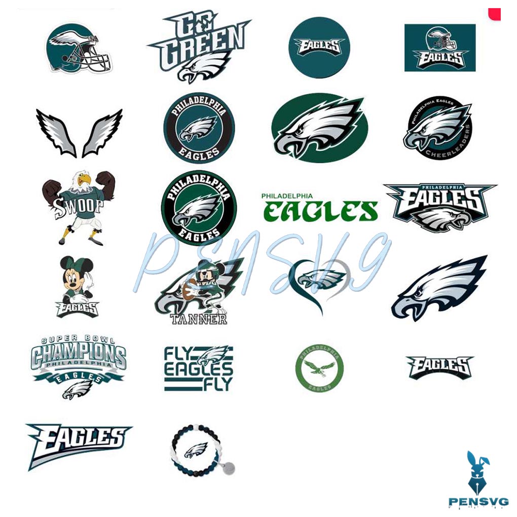Philadelphia Eagles Logo Svg Bundle Files
