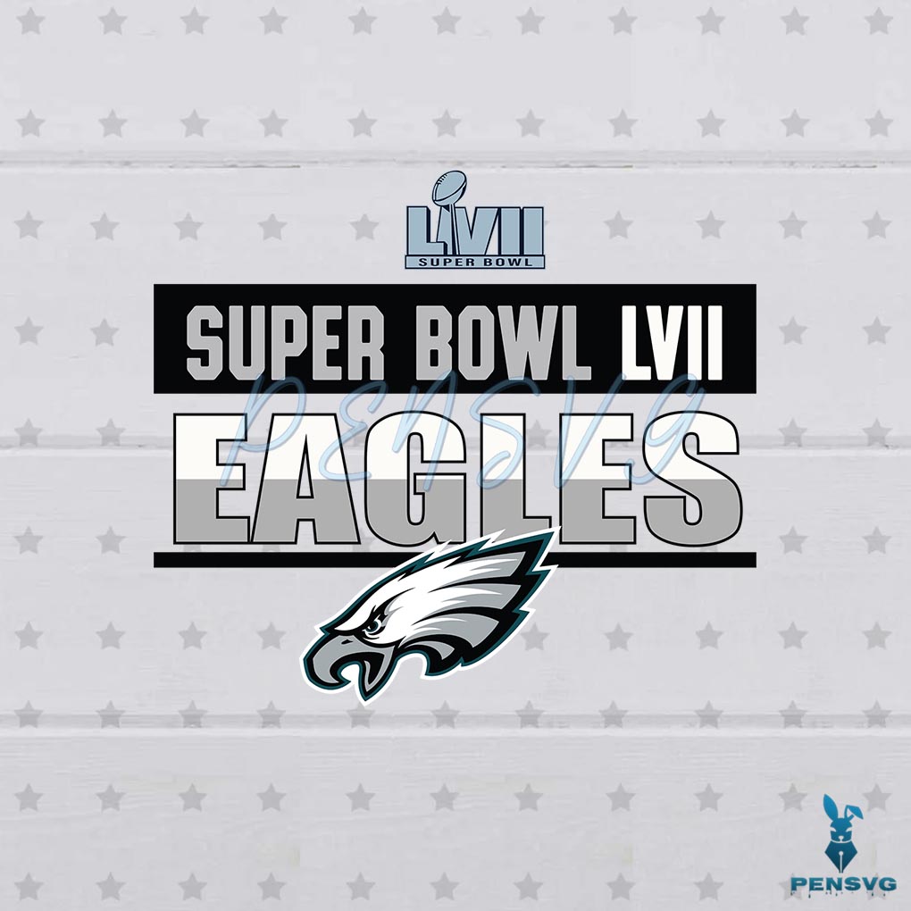 Philadelphia Eagles Super Bowl Lvii Logo Svg Graphic Designs Files