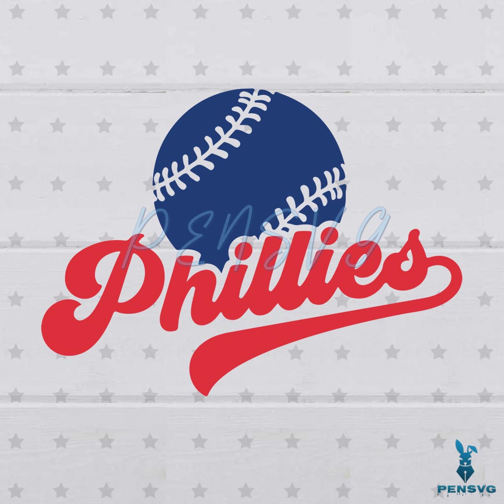 Philadelphia Phillies Baseball MLB Team Svg Digital File