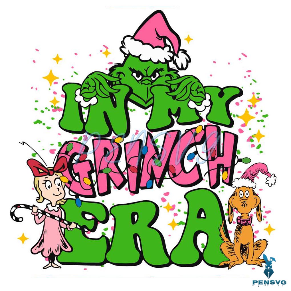 Pink In My Grinch Era SVG