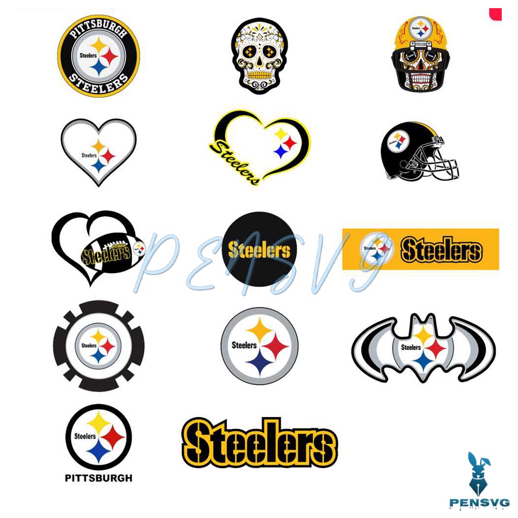 Pittsburgh Steelers Logo Svg Bundle Files