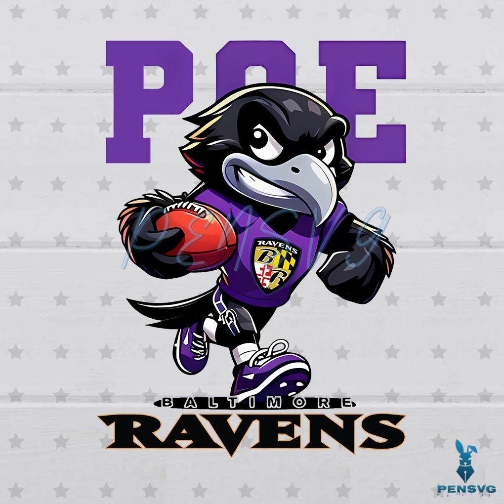 Poe Mascot Baltimore Ravens PNG