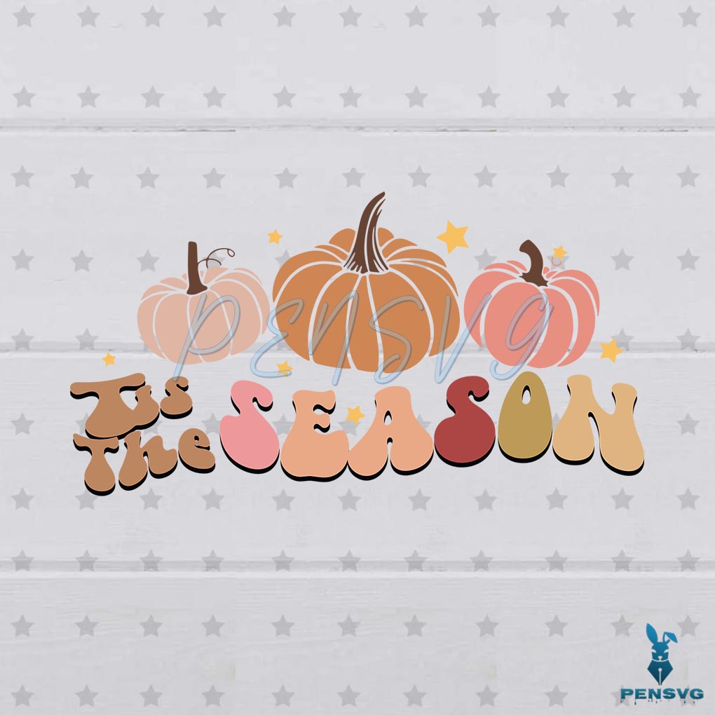 Pumpkin Fall Season Tis The Season SVG Graphic Designs Files
