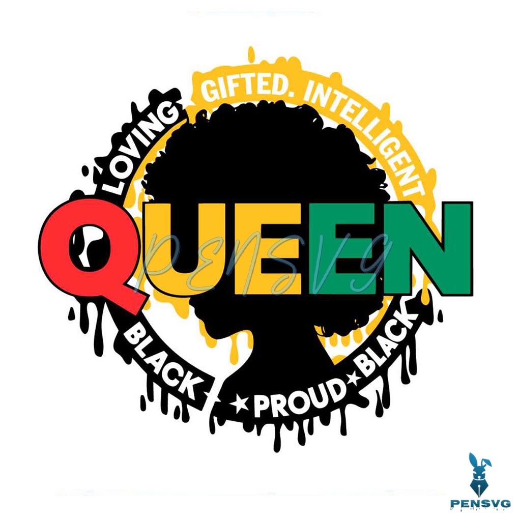 Juneteenth Black Queen SVG Free Afrocentric Cut File for Cricut