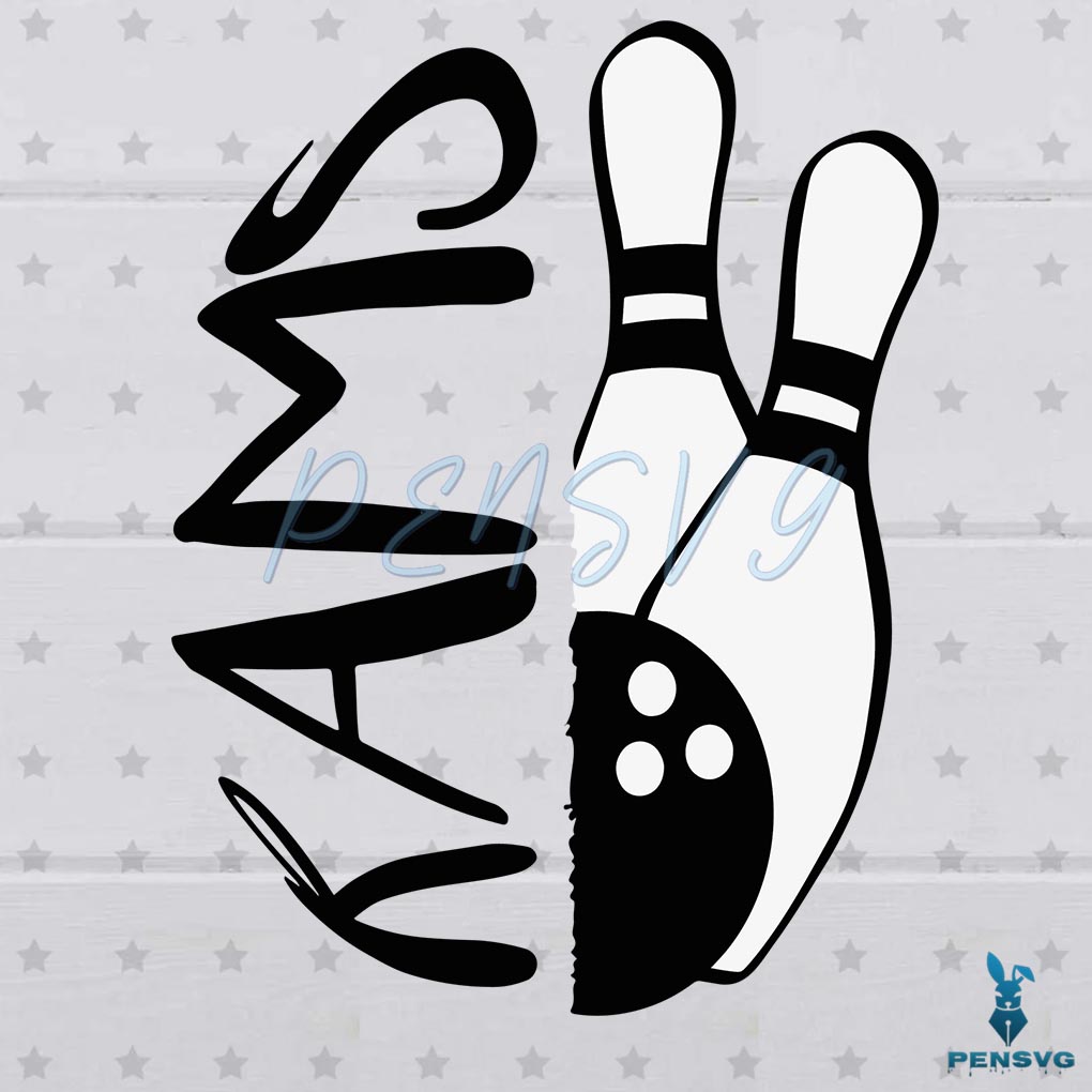 Rams Bowling SVG Silhouette, NFL Svg, Bowling Svg