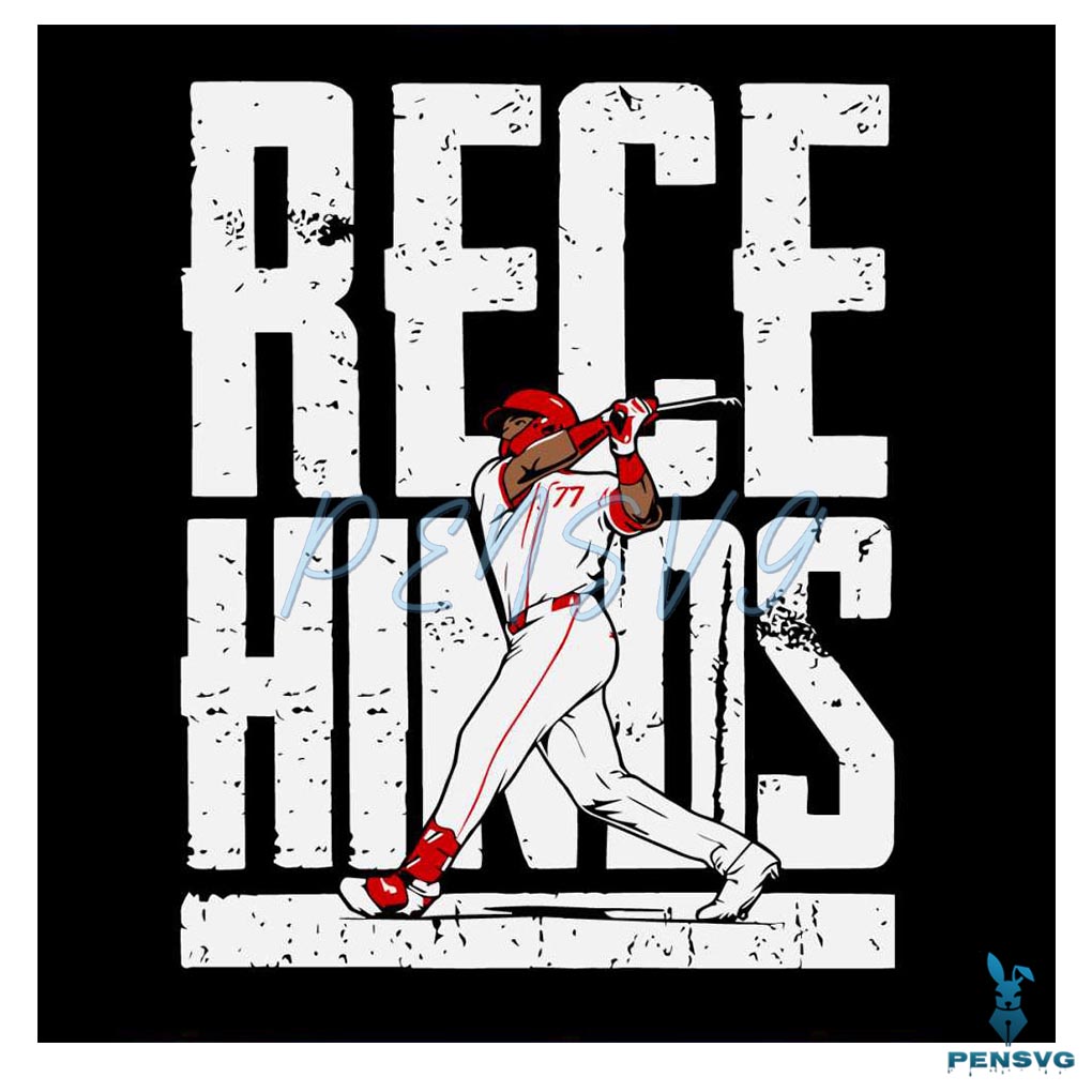 Rece Hinds Slugger Swing Cincinnati Reds Baseball SVG