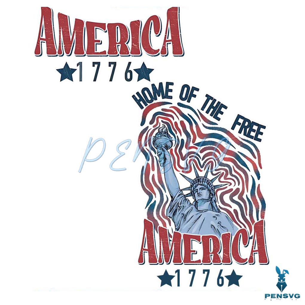 Free Vintage America 1776 Patriotic SVG for Retro Fourth of July Crafts