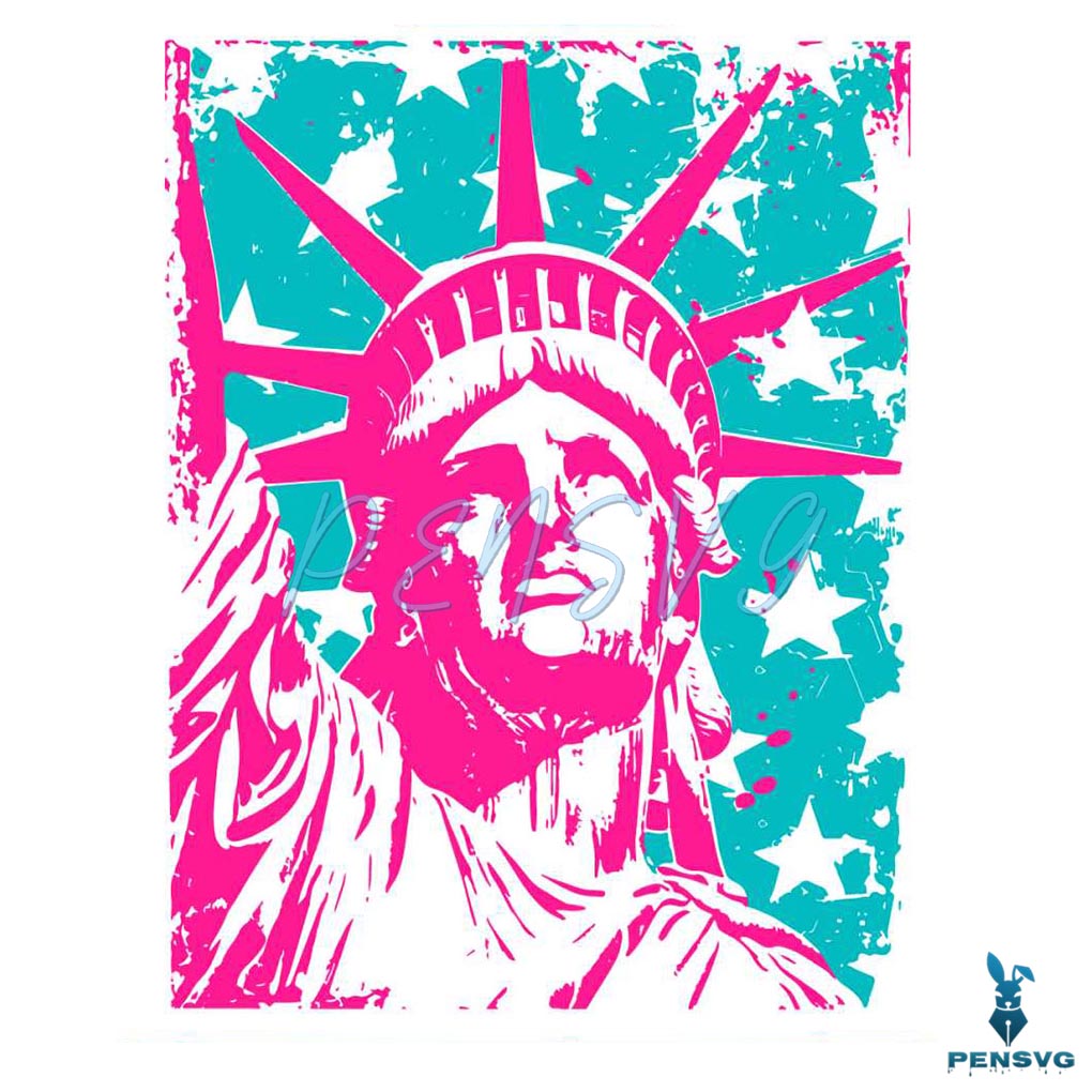 Vintage Statue of Liberty 4th of July SVG Cut File Free Download