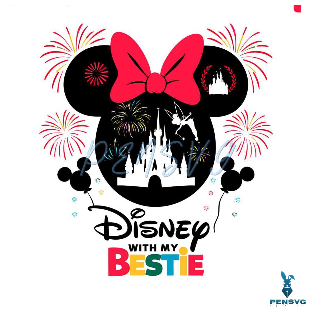 Retro Disney With My Bestie Minnie Trip SVG