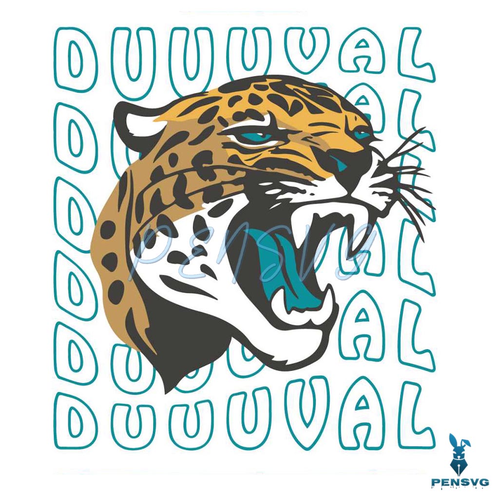 Retro Duuuval Jacksonville Jaguars SVG Digital Download