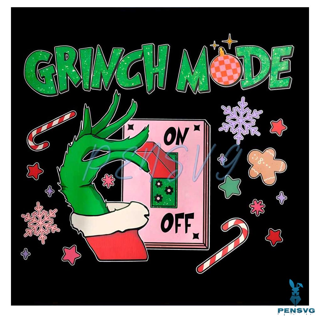 Retro Grinch Hand Grinch Mode On PNG Download File