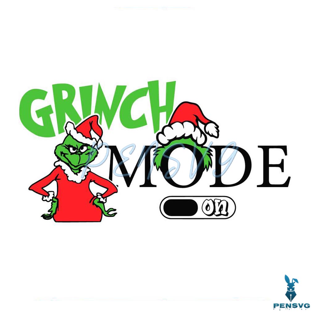 Retro Grinch Mode Grinchmas SVG Graphic Design File
