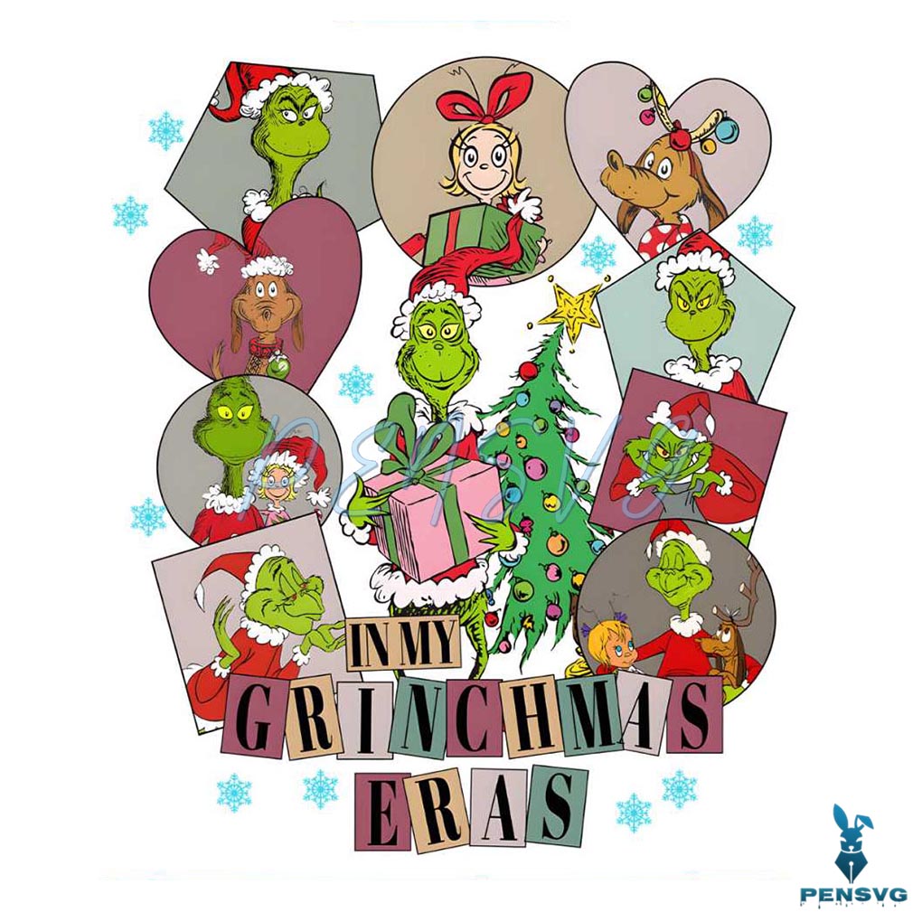 Retro In My Grinchmas Eras PNG