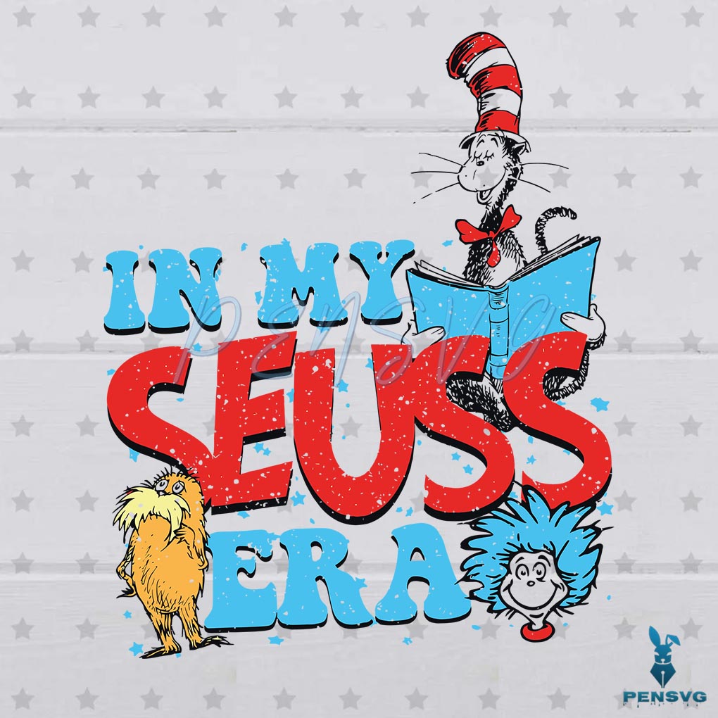 Retro In My Seuss Era Read Across America SVG