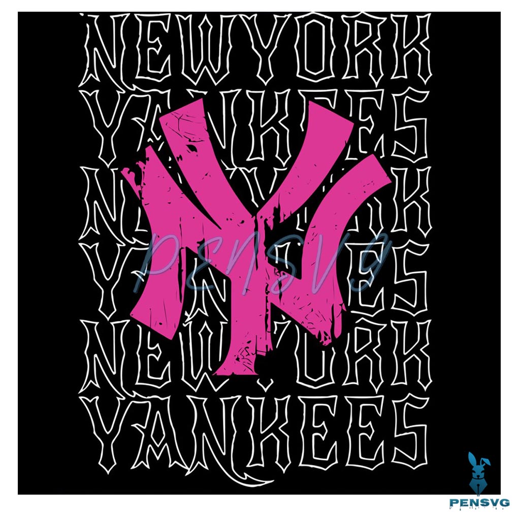 Retro MLB New York Yankees Logo SVG
