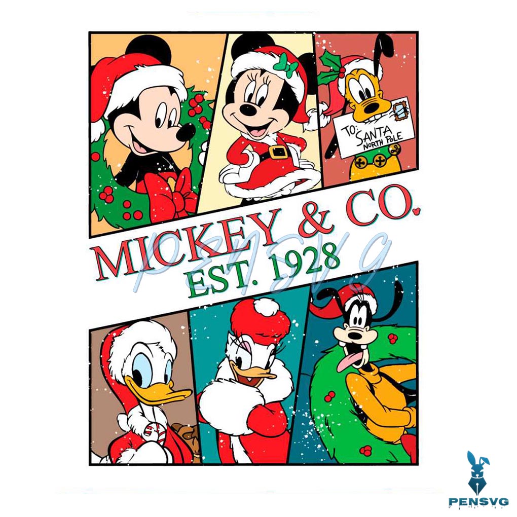 Retro Mickey and Co Est 1928 SVG