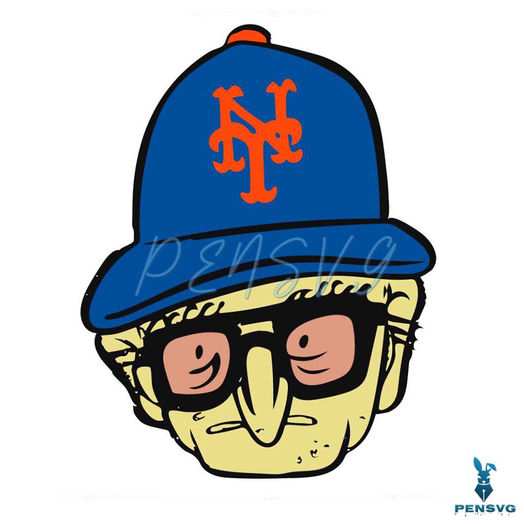 Retro OJM BIGHEAD New York Mets SVG