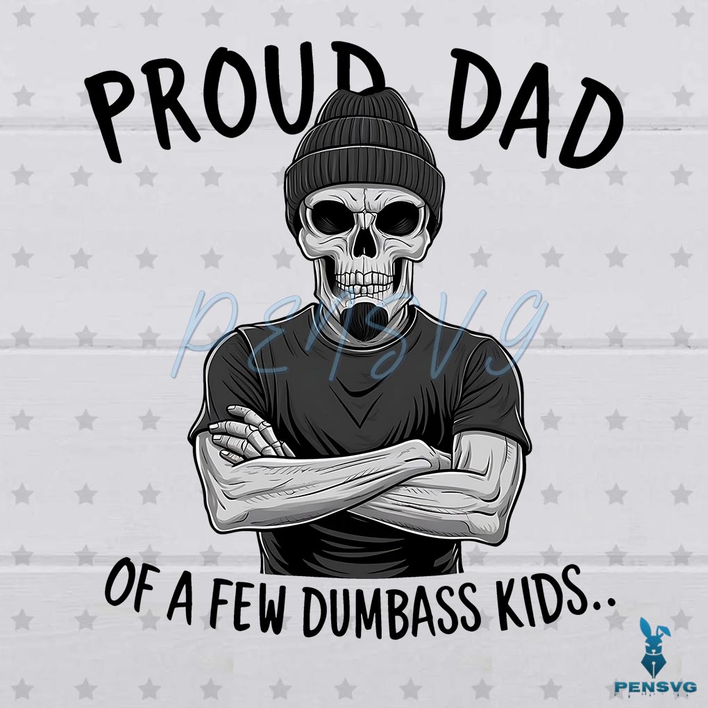 Retro Proud Dad of Some Dumbass Kids SVG